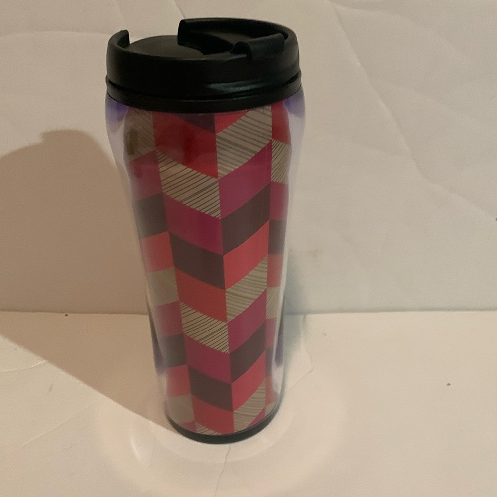Vera Bradley Travel Mug Indian Chevron New